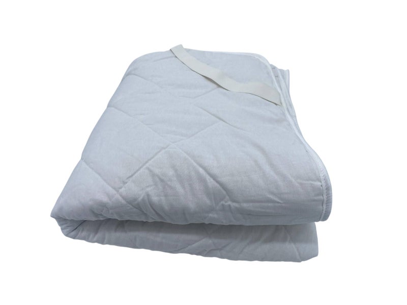 Diva Cotton Hotel Fitted Sheet with 4 Elastic, 180x200 cm - White - Image 3
