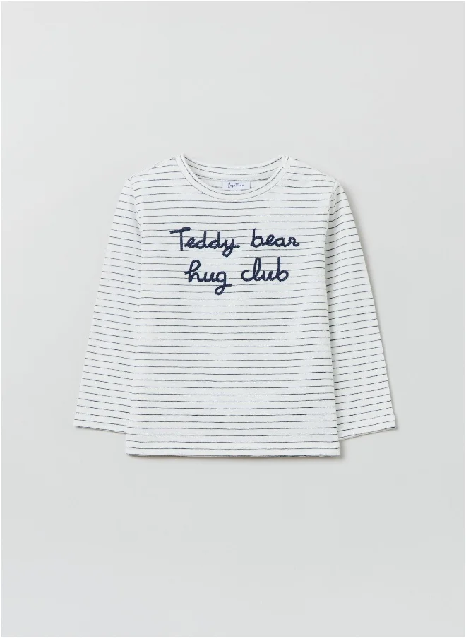 او في اس Ovs Fagottino Long-Sleeved T-Shirt With Embroidery