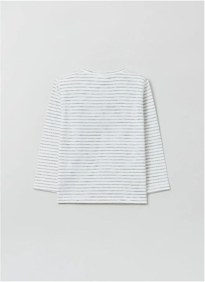 او في اس Ovs Fagottino Long-Sleeved T-Shirt With Embroidery