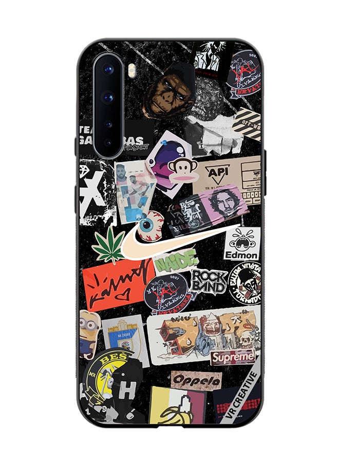 VR CREATIVE Protective Case Cover For OnePlus Nord Nike Stickers Design Multicolour - Image 1