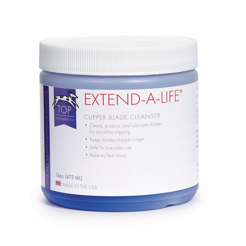 Top Performance Extend-A-Life Blade Rinses â€” Handy Cleaners for Dog-Grooming Clippers, 16oz ,Black