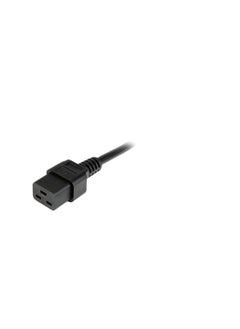 Terabyte 2m Computer Power Cord - BS-1363 to IEC 320 C19 - C19 UK Power Cable Cord - IEC C19 to BS1363 UK Plug, 250V at 13A, Black  - Image 5