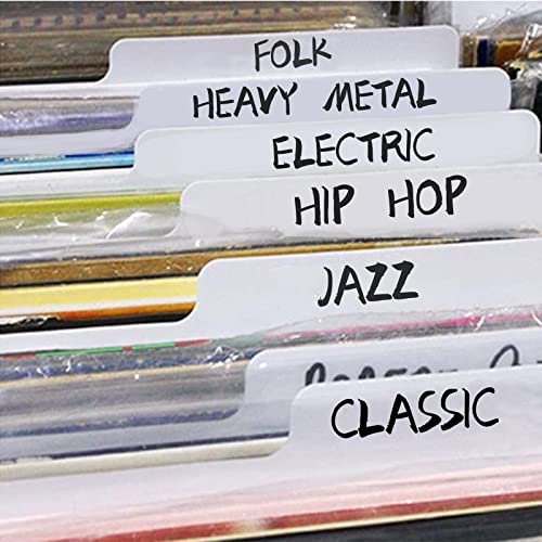 tutata 12 Inches LP Divider with Alphabet Labels, 12" 33 RPM Record Divider, Vinyl Record Dividers A-Z - Image 4