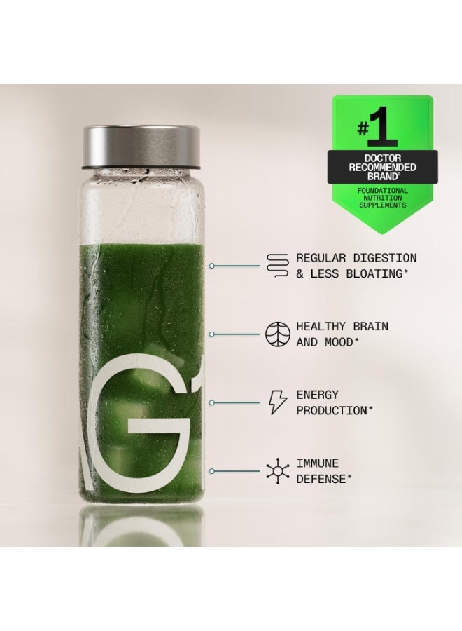 Ag Greens Powder Supplement | Improve Gut Health | Multivitamin, Probiotic, Gluten Free, Vegan and Keto Friendly | Shaker & Scoop Included | 75 Vitamins (Athletic Greens), Classic Formula - Image 3