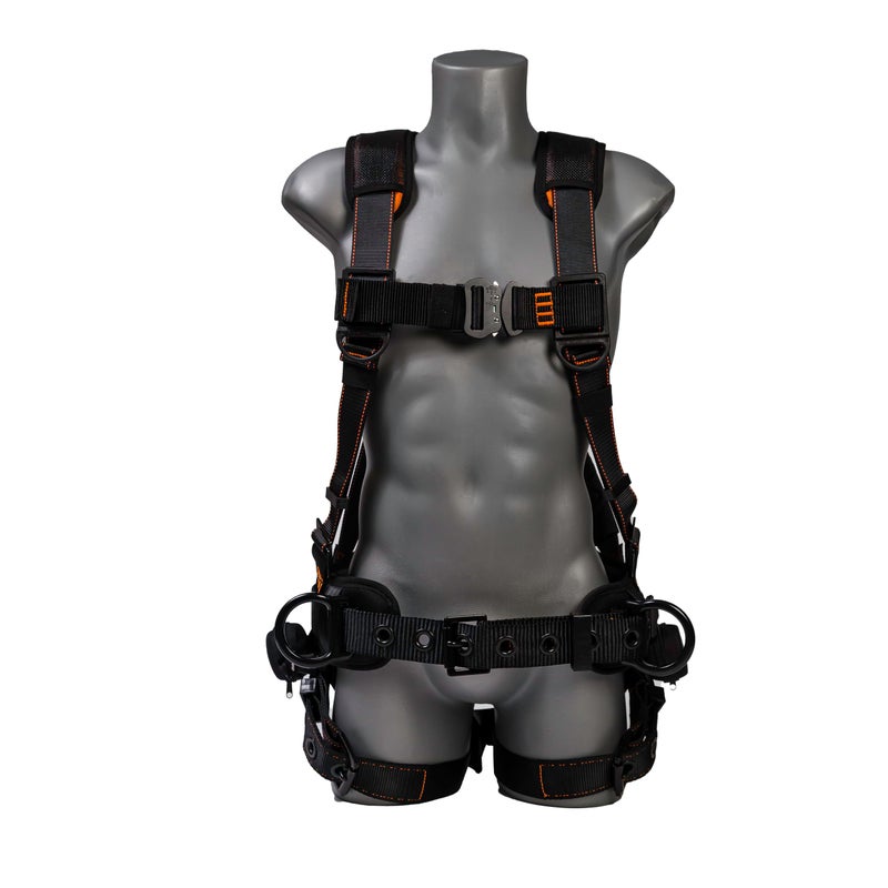 FRONTLINE FALL PROTECTION Frontline 110CTB Combatâ„¢ Lite Full Body Harness all Aluminum Hardware| Trauma Straps | OSHA and ANSI Compliant (Size: XL-2X) - Image 2