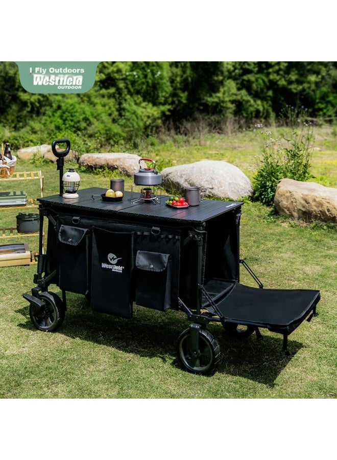 westfieldoutdoor I Fly Outdoor Westfield Outdoor Folding Camping Cart, Outdoor Folding Trolley, Camping Equipment, Camping Picnic Cart, Expandable Large Capacity Campsite Cart - Image 1