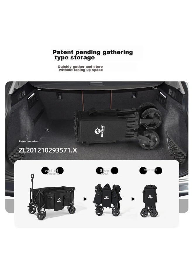 westfieldoutdoor I Fly Outdoor Westfield Outdoor Folding Camping Cart, Outdoor Folding Trolley, Camping Equipment, Camping Picnic Cart, Expandable Large Capacity Campsite Cart - Image 3