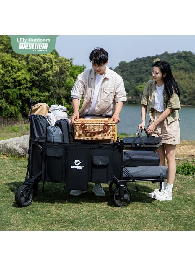 westfieldoutdoor I Fly Outdoor Westfield Outdoor Folding Camping Cart, Outdoor Folding Trolley, Camping Equipment, Camping Picnic Cart, Expandable Large Capacity Campsite Cart - Image 5