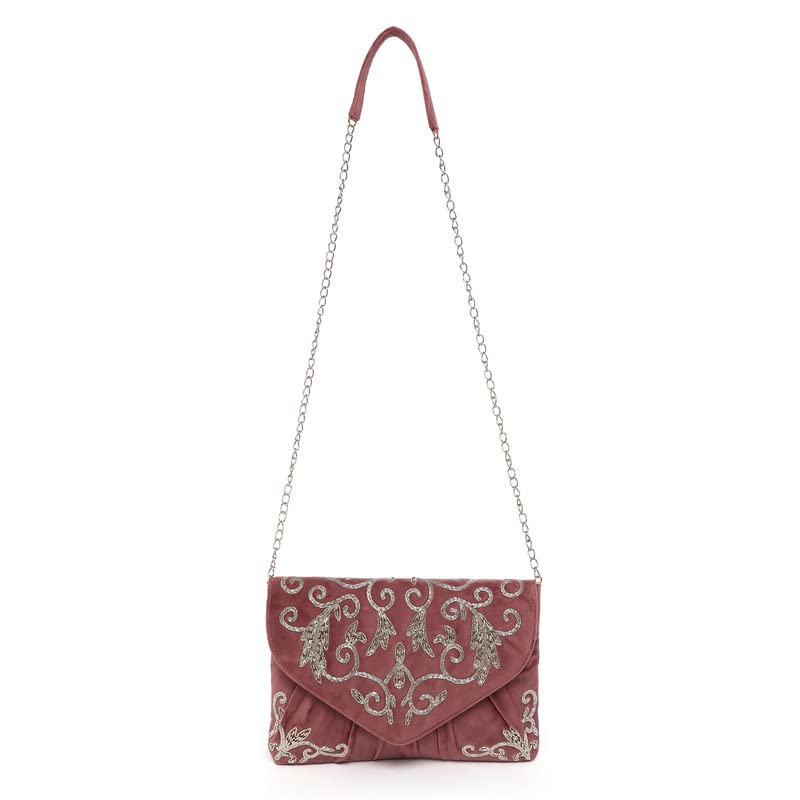 Aheli Clutch Purses Gift for Women Wedding Handmade Evening Handbags Party Bridal Clutch - Image 3
