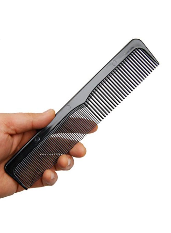 Luxxii 6 Pack - 9" Large Breakable Black Dressing Comb Set - Styling Essentials Coarse/Fine - Image 2