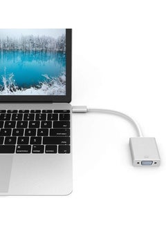 LIXES USB-C to VGA Adapter, USB 3.1 Type C (Thunderbolt 3) to VGA Converter Compatible with MacBook Pro, New MacBook, MacBook Air 2018, Dell XPS 13/15, Surface Book 2 and More (Silver)  - Image 2