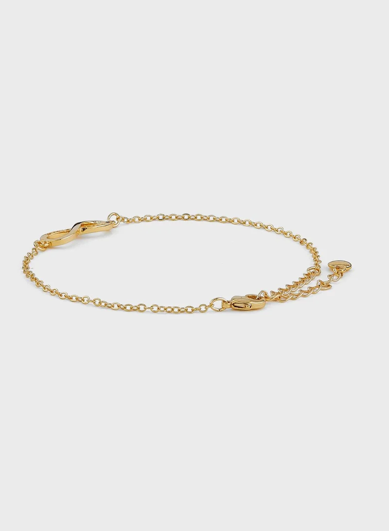 Ginger Infinity Bracelet
