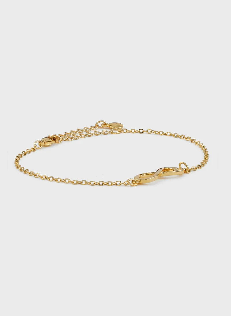 Ginger Infinity Bracelet