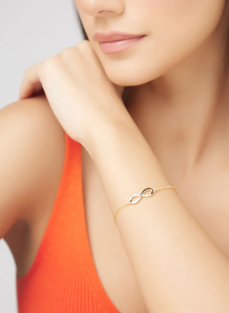 Ginger Infinity Bracelet