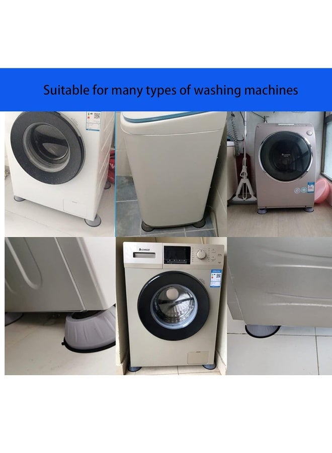 MAFRA Ma Fra 4 Pcs Washing Machine Support, Washing Machine Stabilizer Mat Anti-Vibration Leg Stopper Foot Pad Feet Pads Shock and Noise Cancelling - Image 2