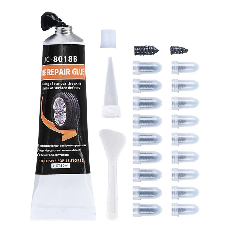 30ml Tire Puncture Repair Glue Kit for Car Truck Motorcycle Bike Trailer Tractor Wheels - Image 2