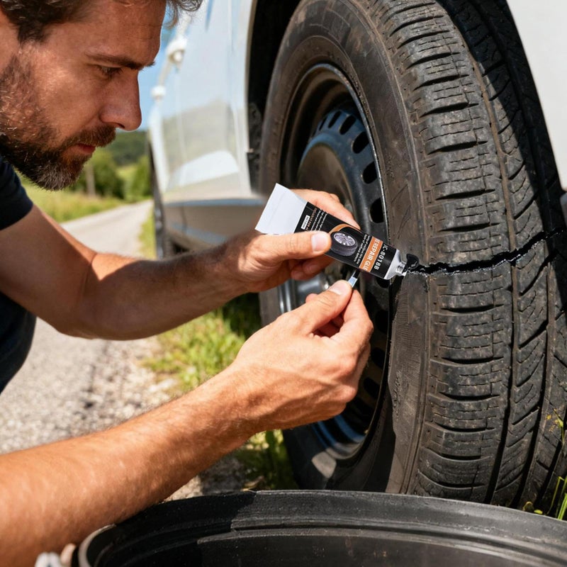30ml Tire Puncture Repair Glue Kit for Car Truck Motorcycle Bike Trailer Tractor Wheels - Image 3