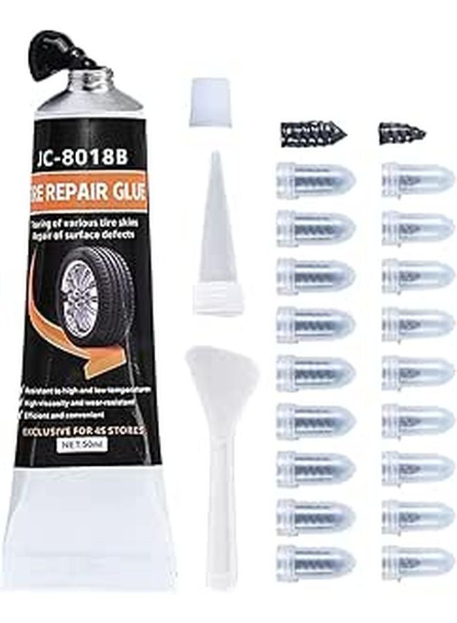 30ml Tire Puncture Repair Glue Kit for Car Truck Motorcycle Bike Trailer Tractor Wheels - Image 1