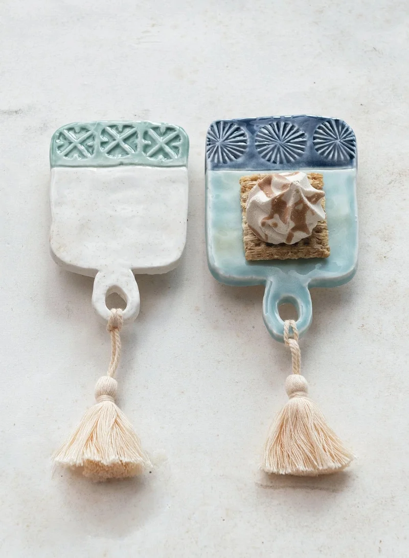The Saffron Souk Mediterranean Stoneware Serving Platter