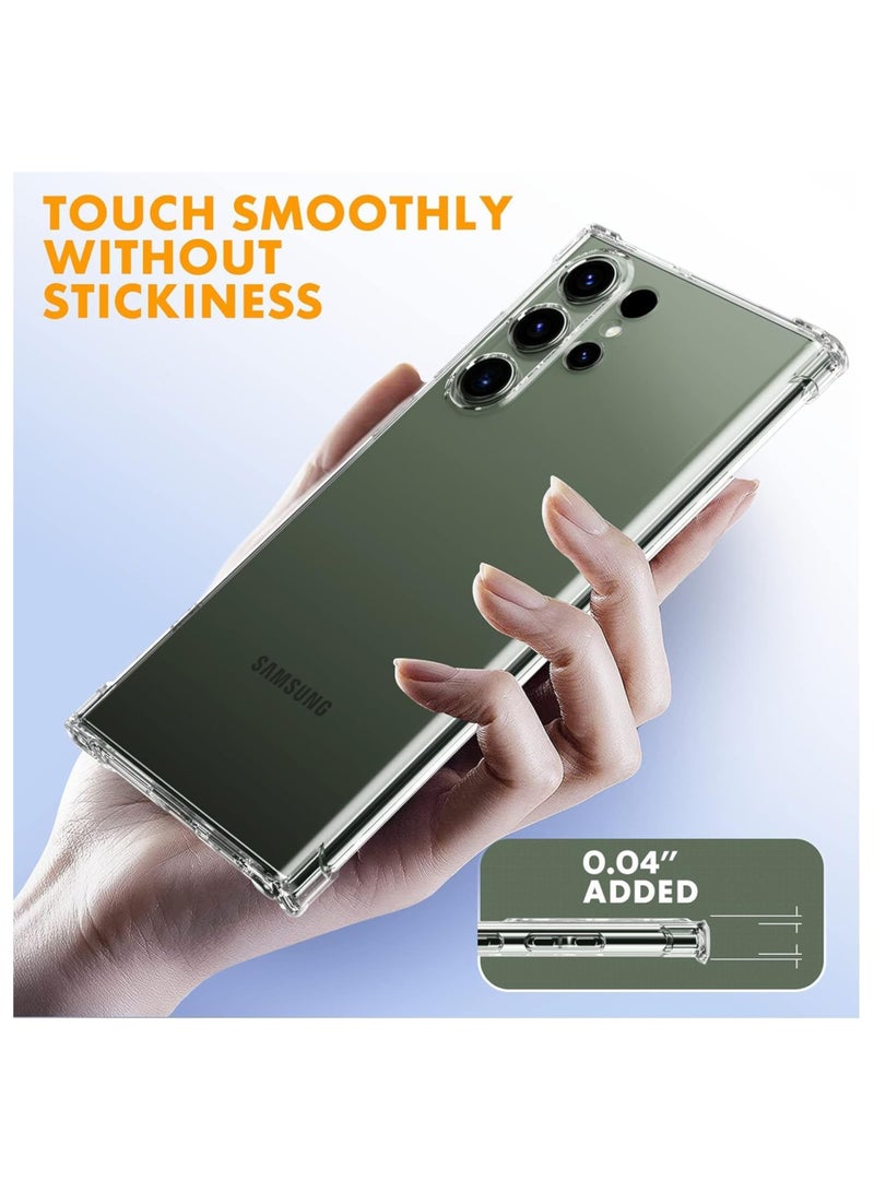 Samsung Galaxy S24 Ultra Silicone Case Cover With Tempered Glass Screen Protector For Samsung Galaxy S24 Ultra - Image 4