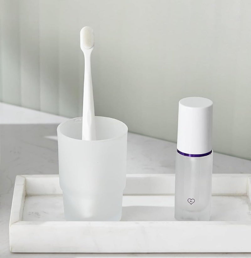 JAGGER JAG259 Decent Glass Frosted Glass Toothbrush Holder Replacement Glass for Washroom, Simply Place Where Want, No Need to Screw/Fitting (1) - Image 3