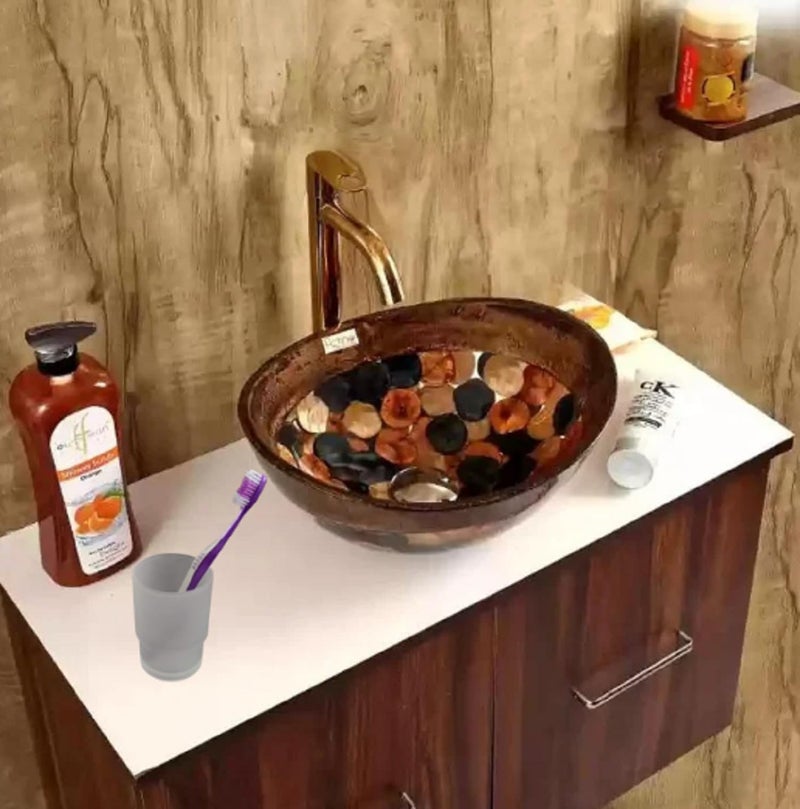 JAGGER JAG259 Decent Glass Frosted Glass Toothbrush Holder Replacement Glass for Washroom, Simply Place Where Want, No Need to Screw/Fitting (1) - Image 4