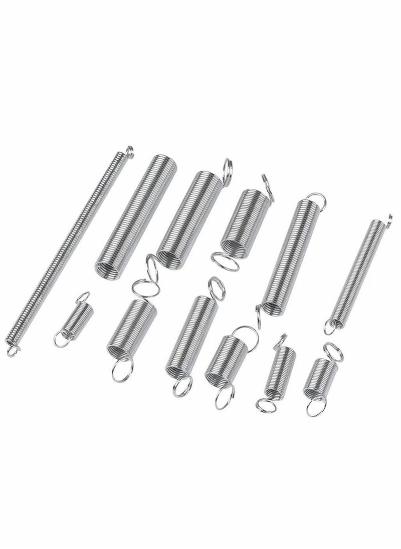 Generic - 200 Pieces Zinc Plated Spring Assortment Kit, Compression Spring Tension Spring Transparent PP Plastic Box 20 Kinds of Size Extension and Compression Spring Repair Tool Replacement Kit - Image 1