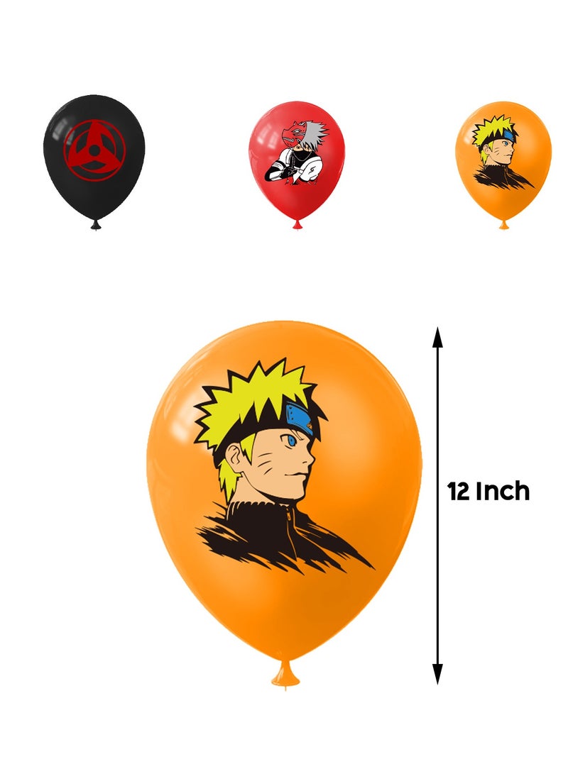 general Naruto theme birthday party decoration Japanese Man pull flag cake insert balloon spiral charm party decoration - Image 5