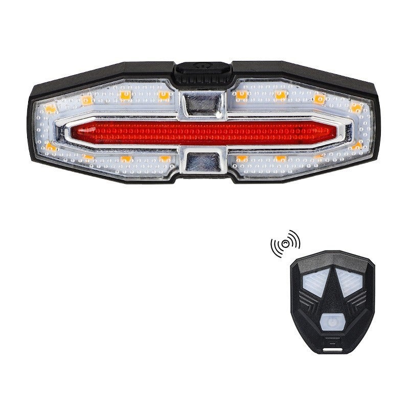 PureJoy Wireless Remote Control Turn Signal Tail Light for Bicycle, USB-C Rechargeable, Cool Projection Night Riding Safety Light for Mountain Bike
