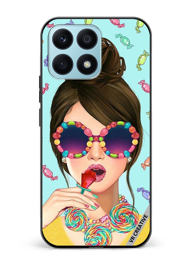 VR CREATIVE Protective Case Cover For Honor X8a Stylish Girl Design Multicolour - Image 1