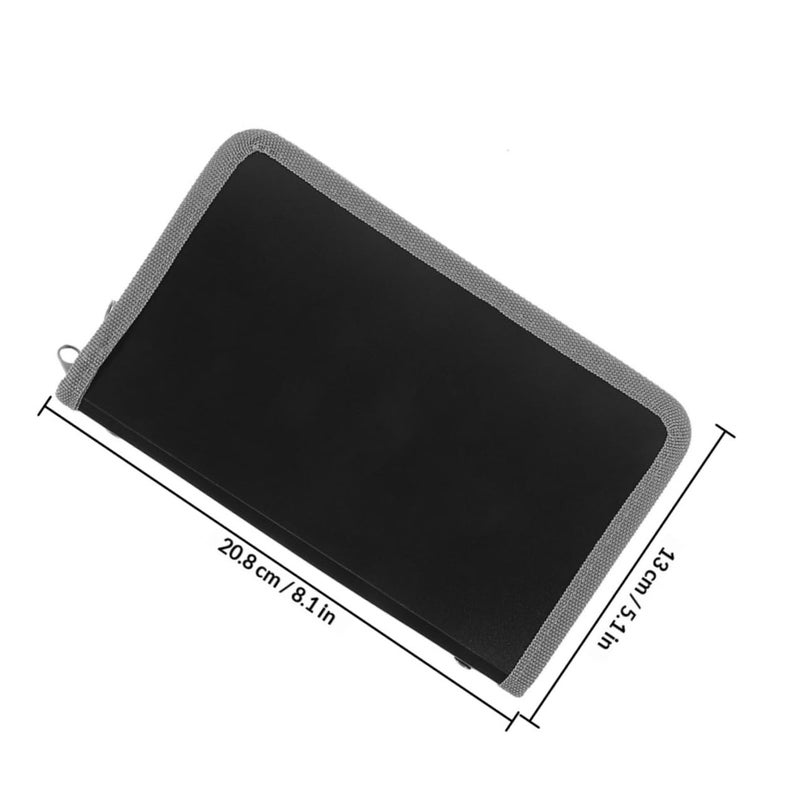 A6 Mini Accordion File Folder With Zipper Expandable Receipt Organizer For Business Travel - Image 3