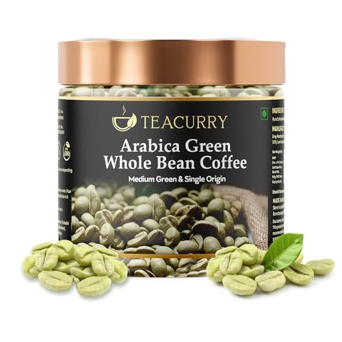 Teacurry Arabica Green Coffee Beans Whole (50 Gram, Unroasted) Raw Coffee Beans | 100% Natural and Fresh - Image 1