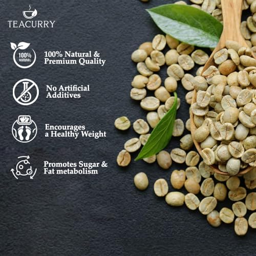 Teacurry Arabica Green Coffee Beans Whole (50 Gram, Unroasted) Raw Coffee Beans | 100% Natural and Fresh - Image 2