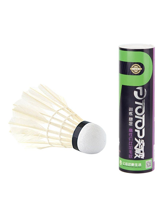 OUTAD 6-Piece Goose Feather Shuttlecocks - Image 2