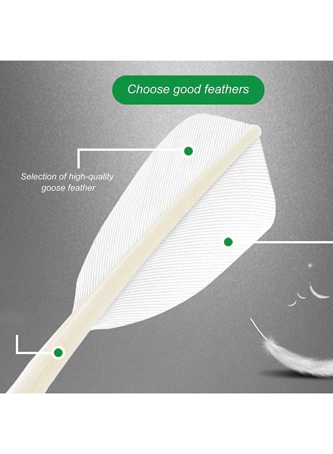 OUTAD 6-Piece Goose Feather Shuttlecocks - Image 4