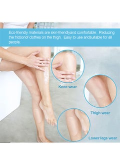 Beauenty 10 Pcs Thigh Inner Anti Chafing Sticker Paste, Inner Thigh Anti Wear Patch Self Adhesive Wear Resistant Thigh Patch Disposable Ultra Thin Invisible Thigh Inner Anti Chafing Paste For Thigh Inner  - Image 5