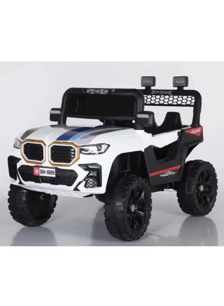 DEHKAH 4*4 Electric Jeep for Kids - Sporty Design, Dual Seats, Amazing LED Lights, Unlimited Power, Model BH888 🔋🚙 
