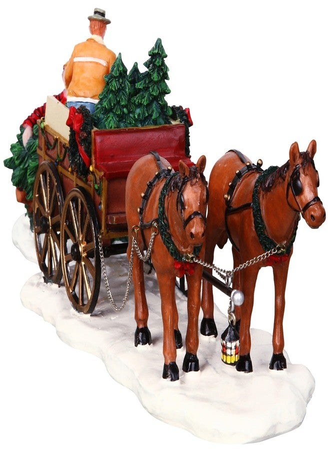 Lemax Christmas Village Christmas Tree Wagon Set of 2-43451 - Image 3