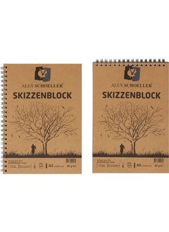 Kraft Spiral Sketch Block 90gr A5 60 Sheets