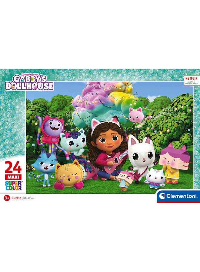 Clementoni 24 Piece Maxi Puzzle – Gabby’S Dollhouse | Kids Puzzle Large Pieces Age 3+ - Image 4