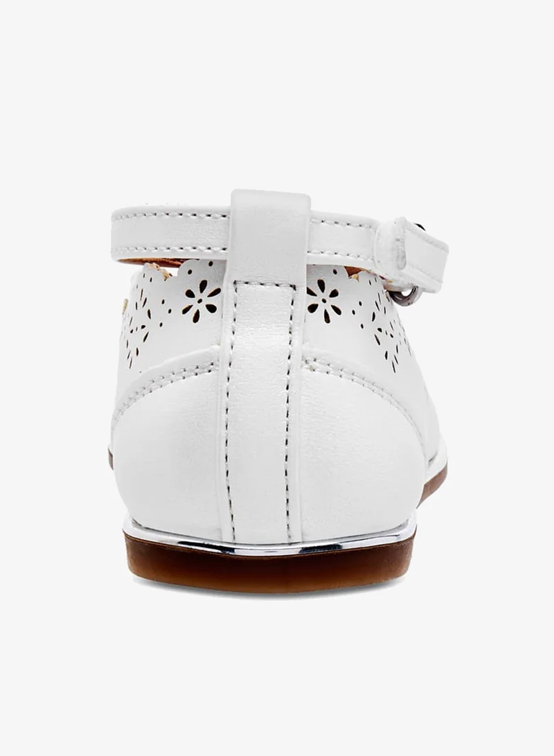 Barefeet Girls Laser Cut Mary Jane Shoes with Scallop Detail Ramadan Collection