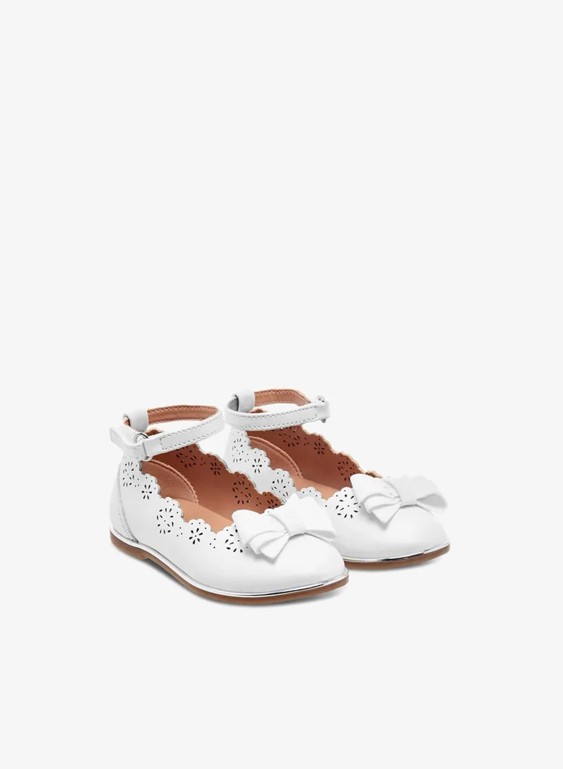 Barefeet Girls Laser Cut Mary Jane Shoes with Scallop Detail Ramadan Collection