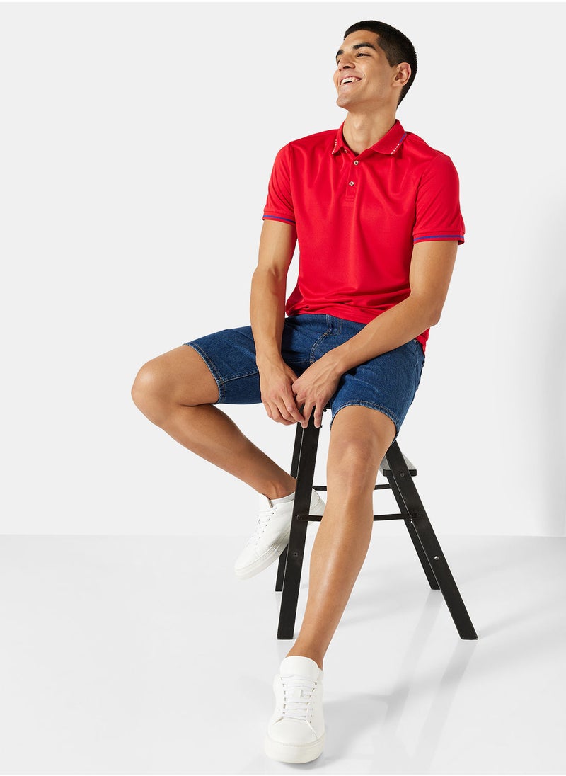 STYLISTPARK - Basic Collared Pique Polo - Image 1