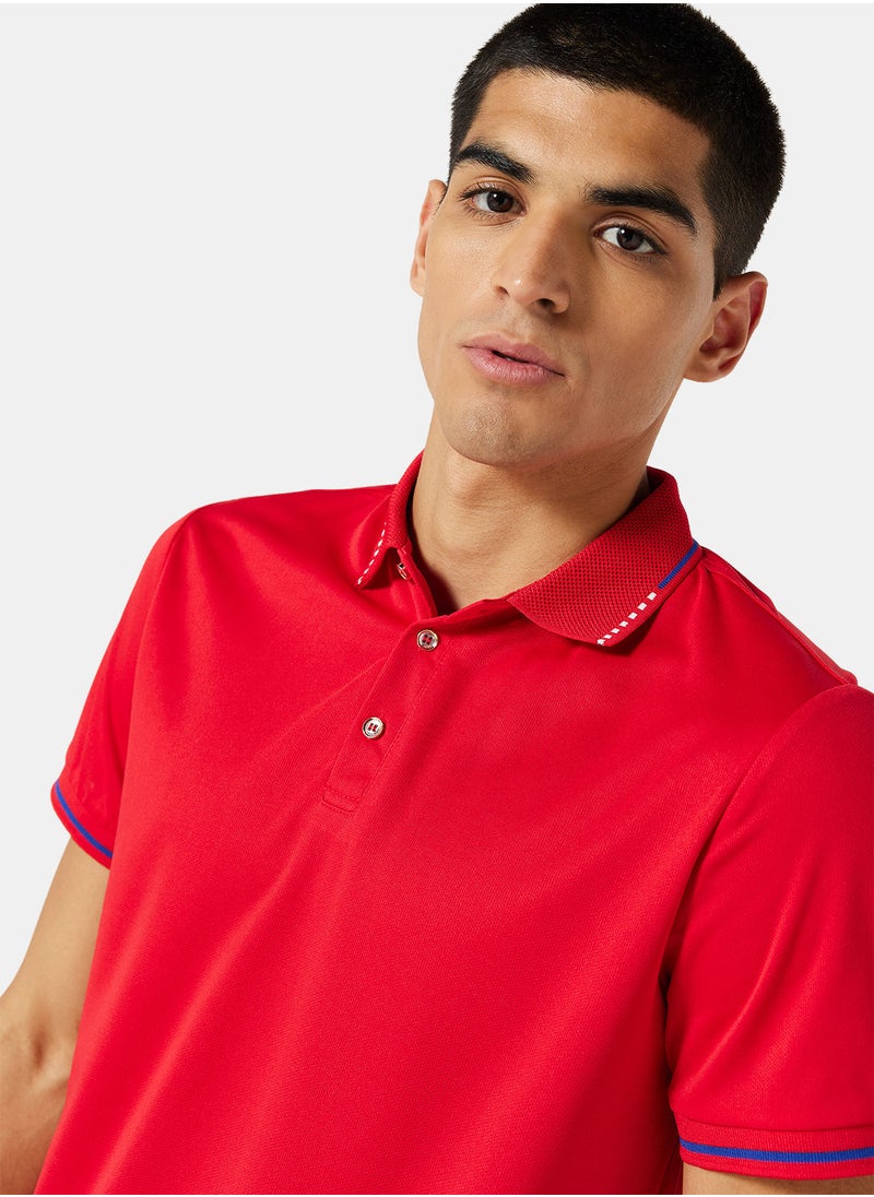STYLISTPARK - Basic Collared Pique Polo - Image 1