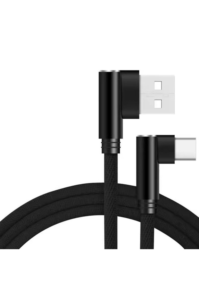 3m black 0.25m 1m 2m 3m 90 ° elbow USB Type C Cable For Xiaomi 6 8 HUAWEI Honor 9 10 Samsung S8 S9 O