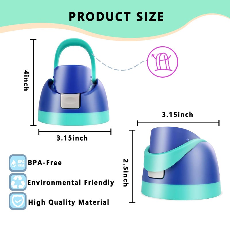 NTIERA Replacement Lid for Owala Freesip,Compatible with Owala Freesip Water Bottle 16oz 24oz 32oz 40oz,Premium Replacement Accessories for Owala Cap,LeakProof,BPA-Free(Navy Blue) - Image 3