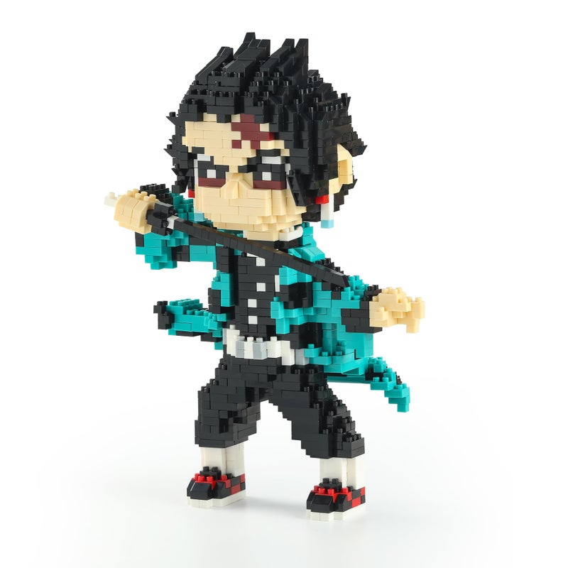 MACTANO Anime Demon Figure Micro Mini Building Set Slayer Tanjiro Kamado Building Block Toy for Adult1187pcs - Image 2