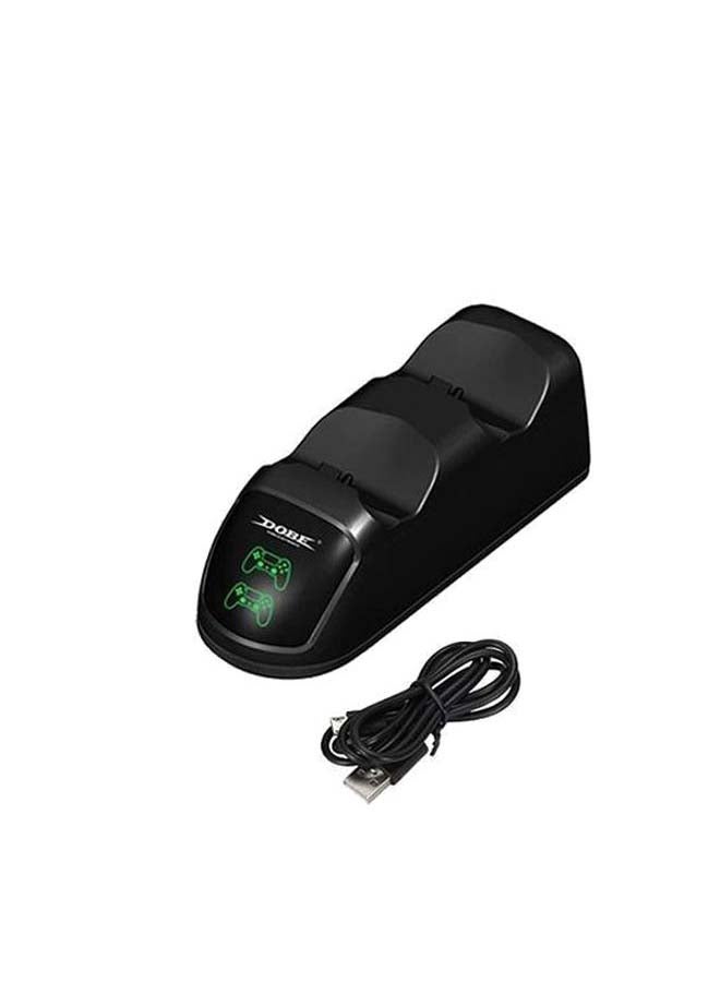 دوبي شاحن مزدوج بكيبل USB لذراع تحكم بلايستيشن 4 لاسلكي للاستخدام اليومي والألعاب المنزلية - Image 4