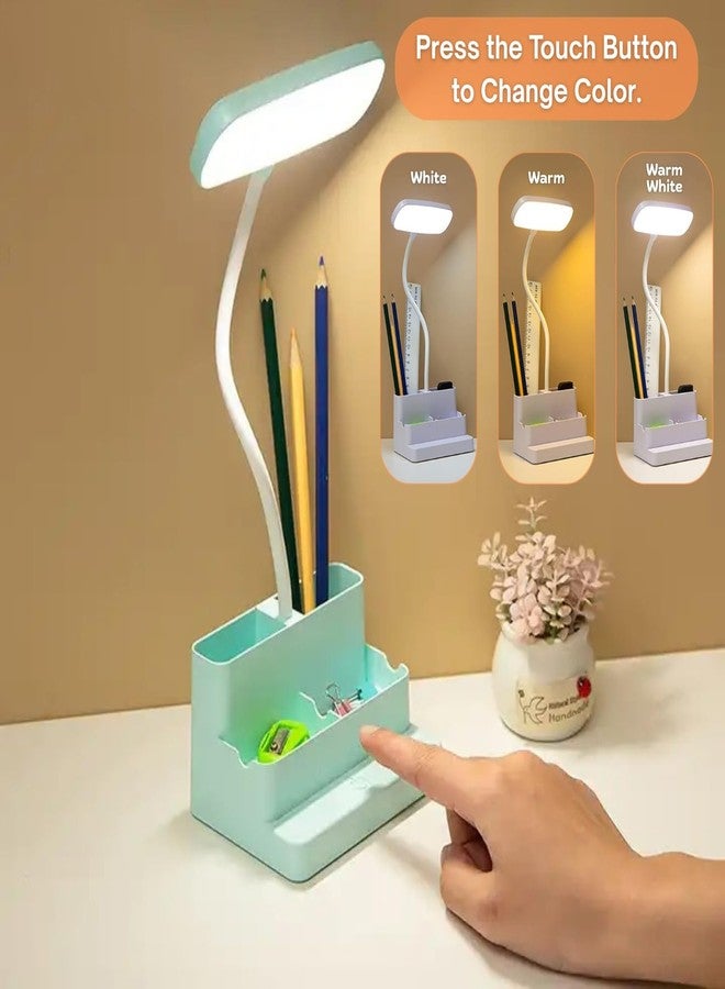 ascension LED Desk Lamp for Students Portable Night Lamp with Warm & Cool Light Energy Saving Flexible Neck USB Rechargeable Decorative Item for Gifting Children Nursery Bedroom Home Decor(Assorted) - Image 4