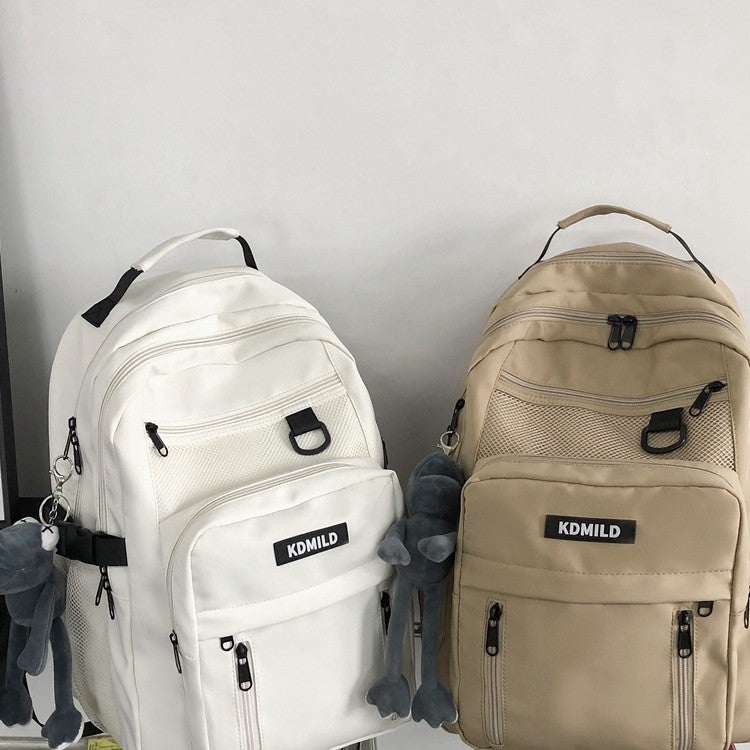 KDMILD High School Backpack Breathable Expandable Multi-Compartment Nylon Urban Style - Image 2